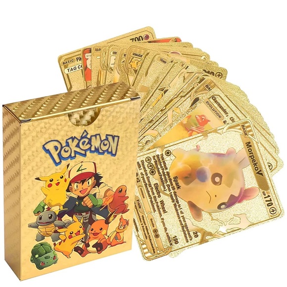 110 Pokemon gold foil Card Pack Vmax Rare GX Gold Card Brand New Factory Rare - Picture 9 of 16